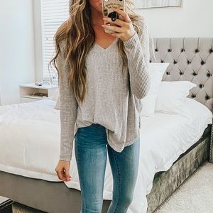 Waffle Knit Top